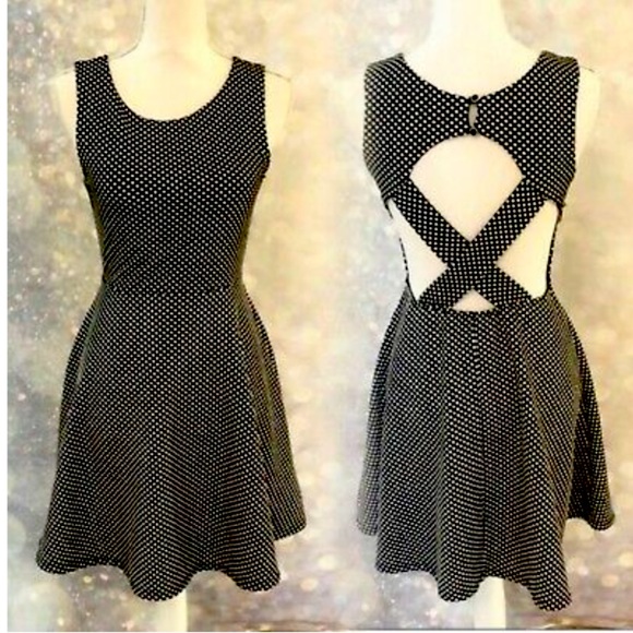 Adorable Polka Dot Dress with Open Back 😍 - Picture 1 of 6